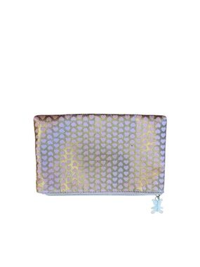 Too faced Heart Pattern Zip Pouch in Lavender and Gold